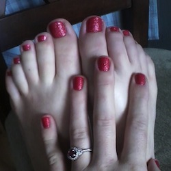 Emily's beautiful pedicure!