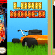 NES game box covers for Laser Invasion (1989), Last Action Hero (1991), Lawn Mower (2011 homebrew), Lee Trevino's Fighting Golf (1988), and Legacy of the Wizard (1989) reviewed in blog post