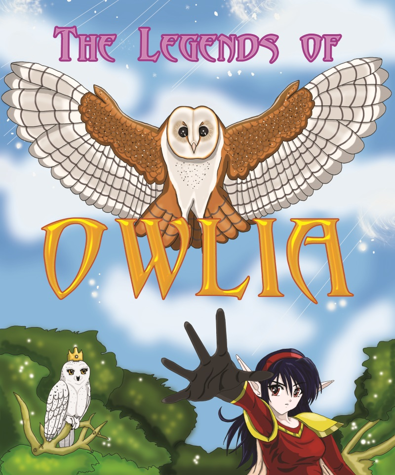 Modern homebrew box art showing a fantasy elf character accompanied by an owl companion in a colorful top-down adventure style reminiscent of classic NES RPGs, with the Gradual Games logo